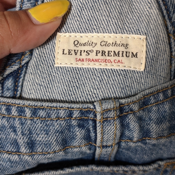 Levi's Vintage Overall Jeans Shorts - Picture 7 of 9